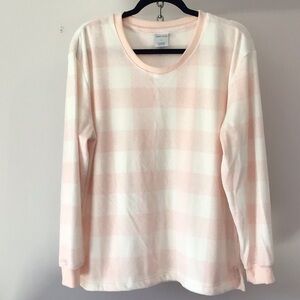 Sleep Sense soft plush long sleeve pajama set Sz Lg